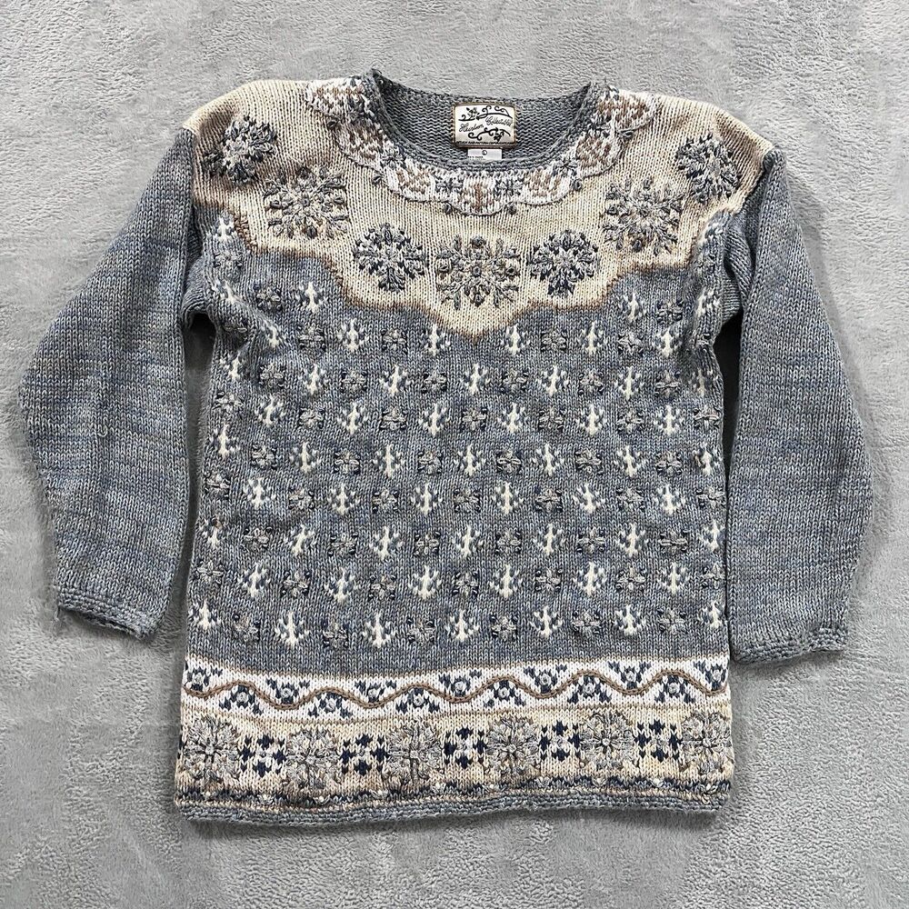 Heirloom Collectibles Sweater L Holiday Vintage Ugly Christmas Women Knit